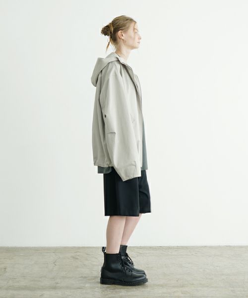 VU ヴウ hoodie bluson FINX COTTON[CHALK] パーカーブルゾンvu-s24-b02