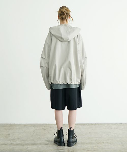 VU ヴウ hoodie bluson FINX COTTON[CHALK] パーカーブルゾンvu-s24-b02