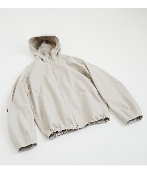 VU ヴウ hoodie bluson FINX COTTON[CHALK] パーカーブルゾンvu-s24-b02