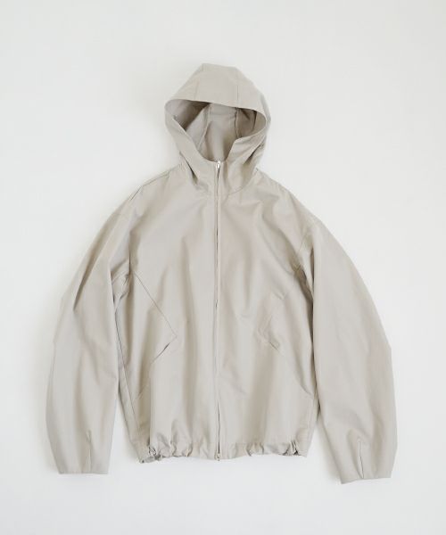 VU ヴウ hoodie bluson FINX COTTON[CHALK] パーカーブルゾンvu-s24-b02