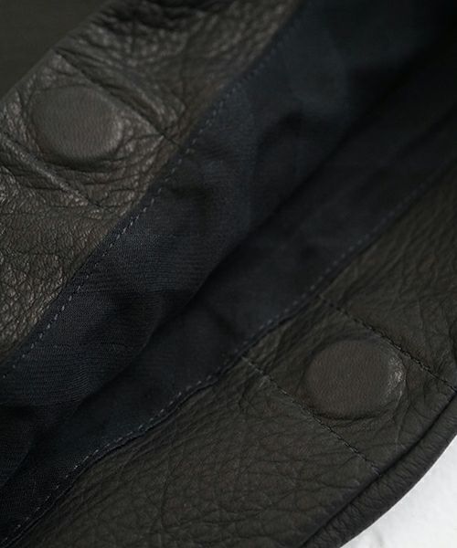  VU PRODUCTヴウプロダクト big sash bag deer leather [BLACK] vu-product-B14 鹿革タスキショルダーバッグ