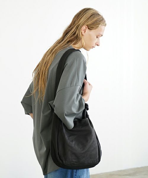 VU PRODUCTヴウプロダクト sash bag deer leather[BLACK] vu-product-B15 鹿革タスキショルダーバッグ