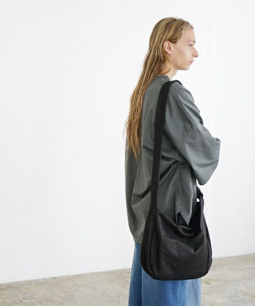 VU PRODUCTヴウプロダクト sash bag deer leather[BLACK] vu-product-B15 鹿革タスキショルダーバッグ