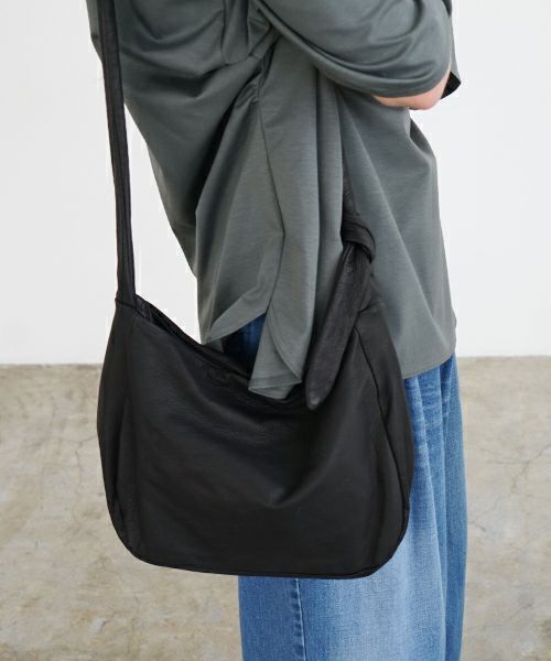 VU PRODUCTヴウプロダクト sash bag deer leather[BLACK] vu-product-B15 鹿革タスキショルダーバッグ