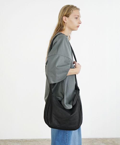 VU PRODUCTヴウプロダクト sash bag deer leather[BLACK] vu-product-B15 鹿革タスキショルダーバッグ