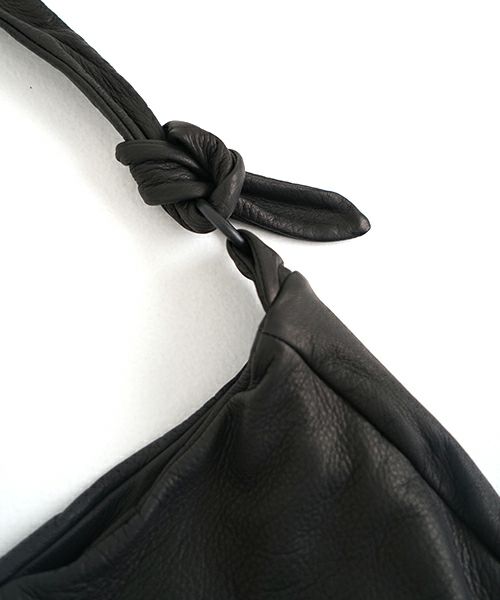 VU PRODUCTヴウプロダクト sash bag deer leather[BLACK] vu-product-B15 鹿革タスキショルダーバッグ