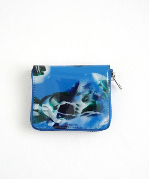 macromauro マクロマウロ paint wallet O [BLUE] palm maison only 