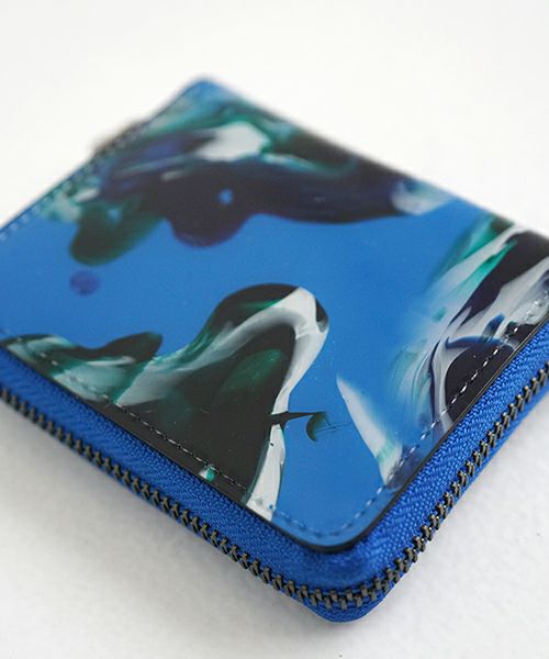 macromauro マクロマウロ.paint wallet O [BLUE]  palm maison only