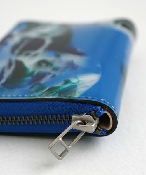 macromauro マクロマウロ paint wallet O [BLUE] palm maison only 