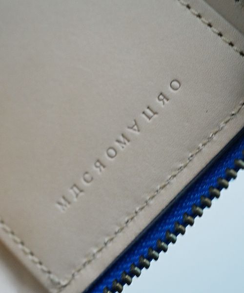 macromauro マクロマウロ.paint wallet O [BLUE]  palm maison only