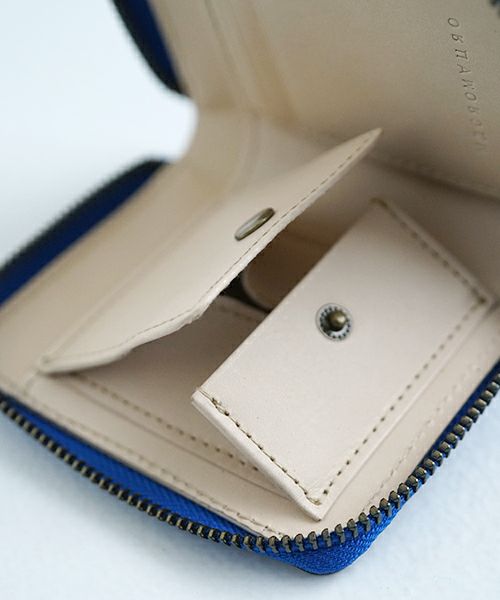 macromauro マクロマウロ paint wallet O [BLUE] palm maison only 