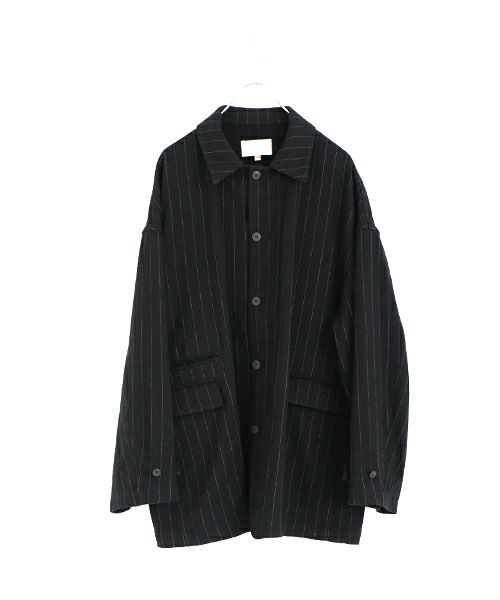 YOKO SAKAMOTO, ヨーコサカモト, ANTIQUE SUIT SHIRT [BLACK] YS-24SS-13, アンティークスーツシャツ