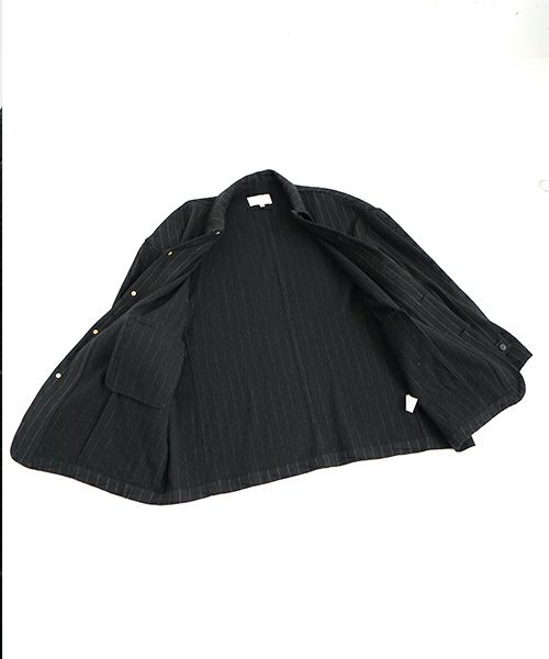 YOKO SAKAMOTO ヨーコサカモト ANTIQUE SUIT SHIRT [BLACK] YS-24SS-13 アンティークスーツシャツ