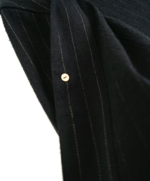 YOKO SAKAMOTO ヨーコサカモト ANTIQUE SUIT SHIRT [BLACK] YS-24SS-13 アンティークスーツシャツ