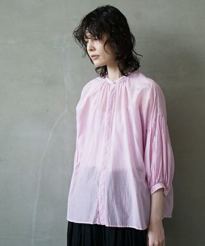 suzuki takayuki スズキタカユキ puff -sleeve blouse [S-241-15/wolly 