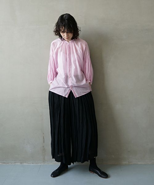 suzuki takayuki スズキタカユキ puff -sleeve blouse [S-241-15/wolly 