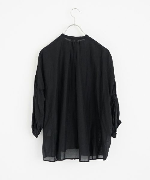 suzuki takayuki スズキタカユキ puff -sleeve blouse [S-241-15/black] パフスリーブブラウス
