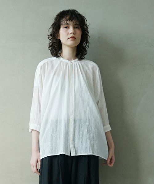 suzuki takayuki スズキタカユキ stripe khadi shirt I [S-241-21