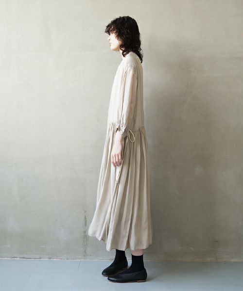 suzuki takayuki スズキタカユキ doropped-torso dress [S241-24/ice grey] ドロップトルソードレス