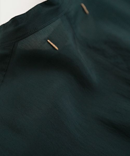 suzuki takayuki スズキタカユキ doropped-torso dress [S241-24/deep fir green] ドロップトルソードレス
