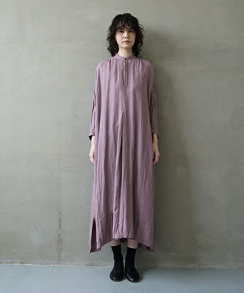 suzuki takayuki スズキタカユキ peasant dress Ⅰ [S241-25/cloudy beach pea] ペザント ドレス