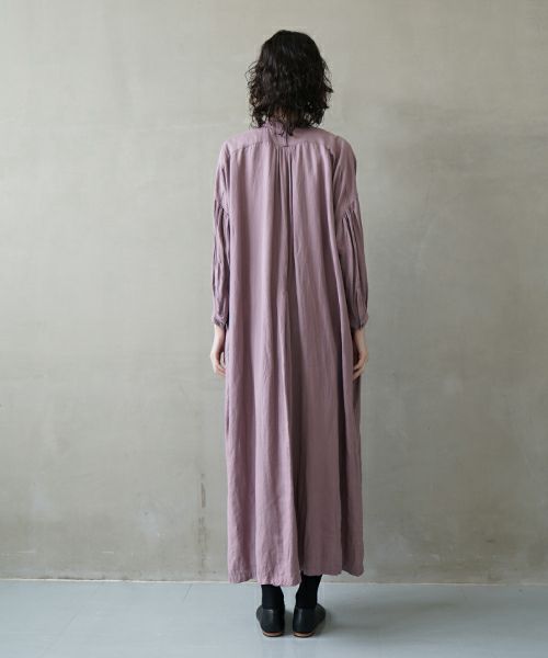 suzuki takayuki スズキタカユキ peasant dress Ⅰ [S241-25/cloudy beach pea] ペザント ドレス