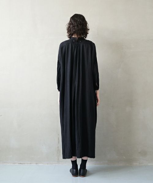 suzuki takayuki, スズキタカユキ, peasant dress Ⅰ [S241-25/black], ペザント ドレス