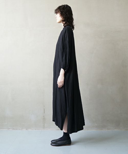 suzuki takayuki, スズキタカユキ, peasant dress Ⅰ [S241-25/black], ペザント ドレス