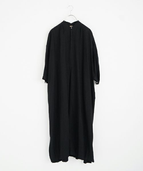 suzuki takayuki スズキタカユキ peasant dress Ⅰ [S241-25/black] ペザント ドレス