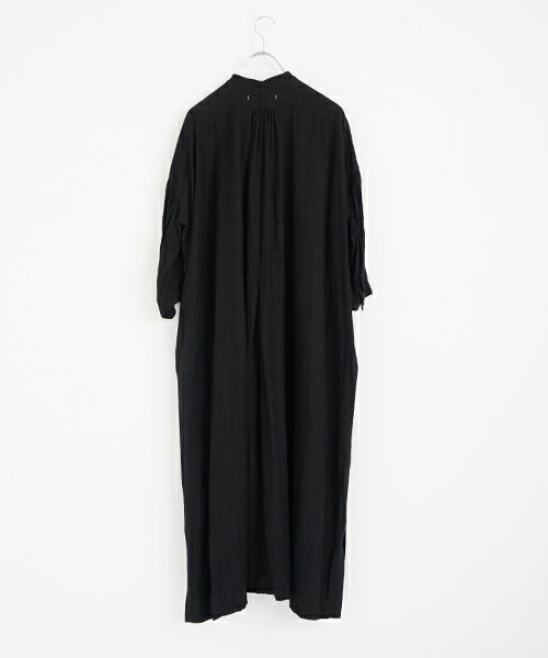 suzuki takayuki スズキタカユキ peasant dress Ⅰ [S241-25/black] ペザント ドレス
