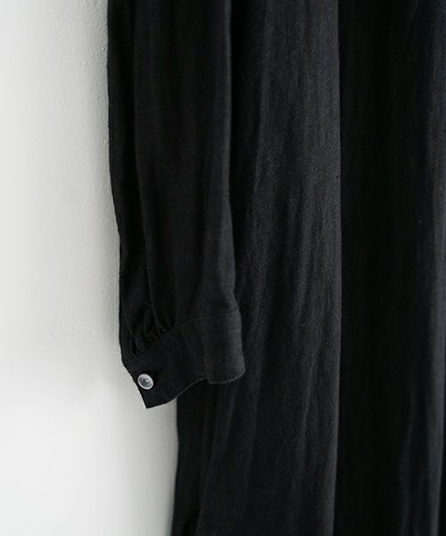 suzuki takayuki スズキタカユキ peasant dress Ⅰ [S241-25/black] ペザント ドレス