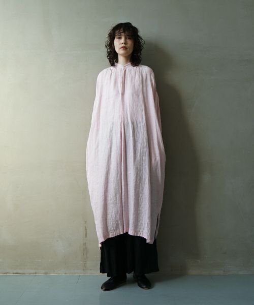 suzuki takayuki スズキタカユキ peasant dress Ⅱ [S241-26/fischer's orchid pink] ペザント ドレス
