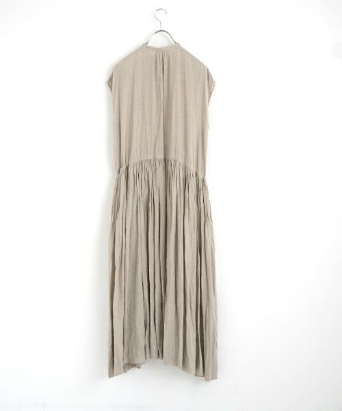 suzuki takayuki スズキタカユキ french-sleeve dress [S241-31/beige] フレンチスリーブ ドレス