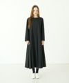 Mochi モチ tuck dress (giza×supima) [ms24-op-01/black] タックドレス(ギザ×スーピマ）