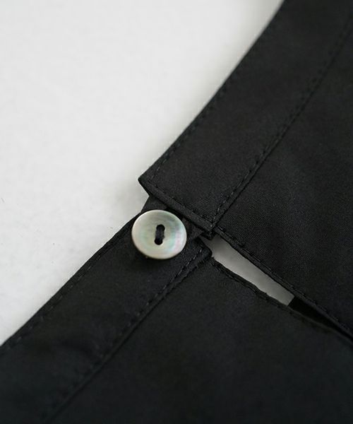 Mochi モチ tuck dress (giza×supima) [ms24-op-01/black] タックドレス(ギザ×スーピマ）