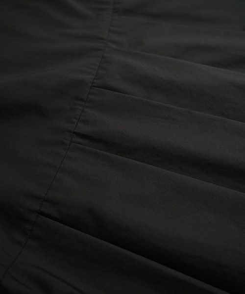 Mochi モチ tuck dress (giza×supima) [ms24-op-01/black] タックドレス(ギザ×スーピマ）