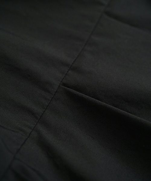 Mochi モチ tuck dress (giza×supima) [ms24-op-01/black] タックドレス(ギザ×スーピマ）