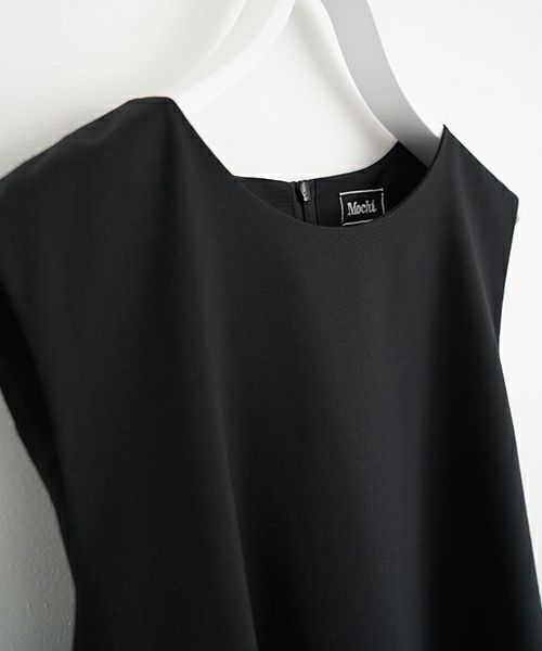 Mochi モチ no sleeve tuck dress [ms24-op-02/black] ノースリーブタックドレス