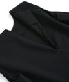 Mochi モチ no sleeve tuck dress [ms24-op-02/black] ノースリーブタックドレス