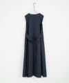 Mochi モチ no sleeve tuck dress [ms24-op-02/deep blue] ノースリーブタックドレス