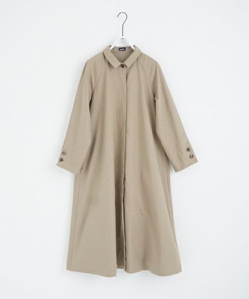 Mochi モチ tuck trench coat [ms24-co-01/beige] タックトレンチコート