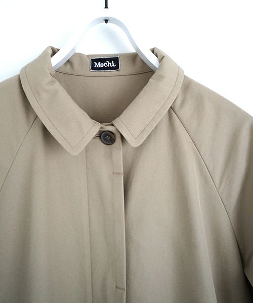 Mochi モチ tuck trench coat [ms24-co-01/beige] タックトレンチコート