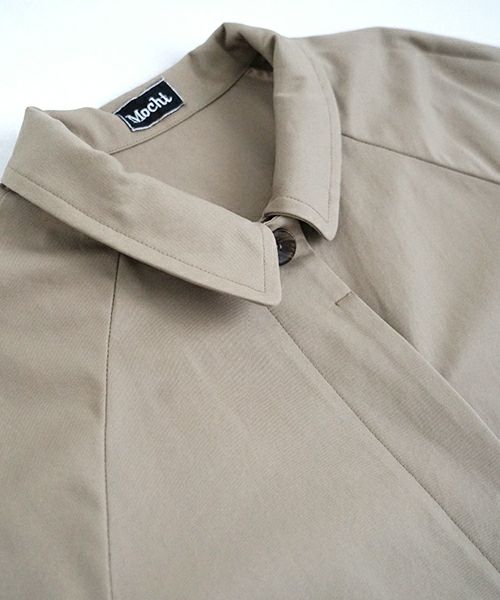 Mochi モチ tuck trench coat [ms24-co-01/beige] タックトレンチコート