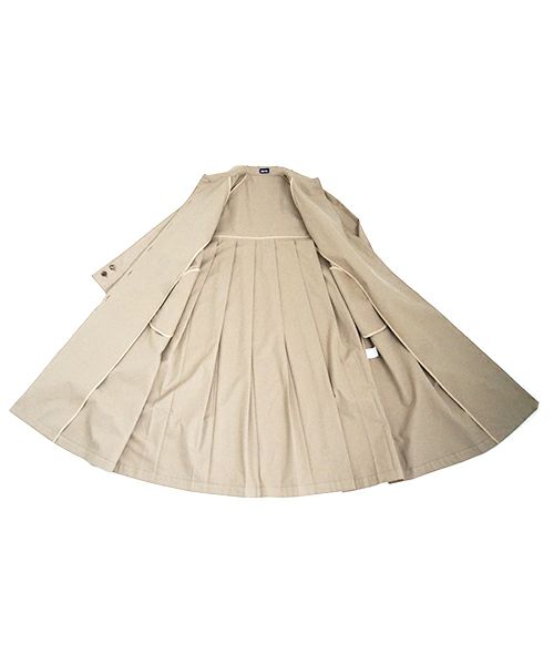 Mochi モチ tuck trench coat [ms24-co-01/beige] タックトレンチコート