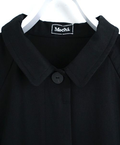 Mochi モチ tuck trench coat [ms24-co-01/black] タックトレンチコート
