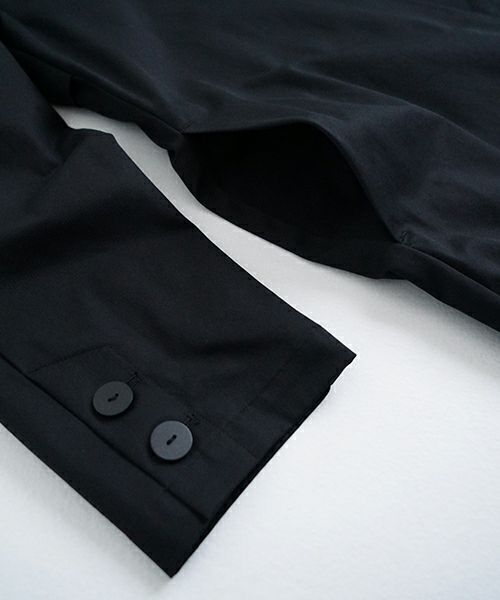 Mochi モチ tuck trench coat [ms24-co-01/black] タックトレンチコート