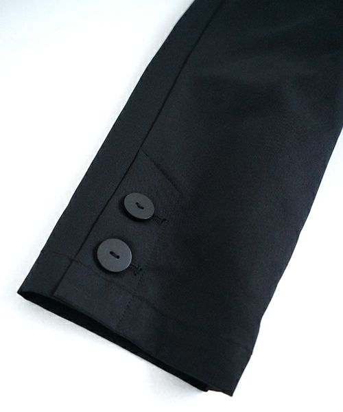 Mochi モチ tuck trench coat [ms24-co-01/black] タックトレンチコート