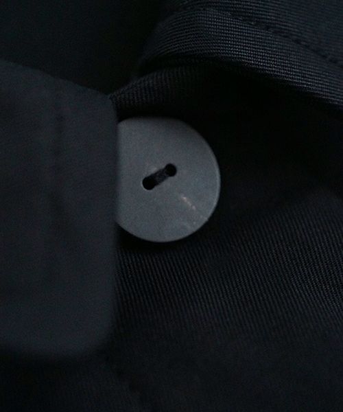 Mochi モチ tuck trench coat [ms24-co-01/black] タックトレンチコート