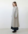 Mochi モチ tuck trench coat [ms24-co-01/chalk] タックトレンチコート