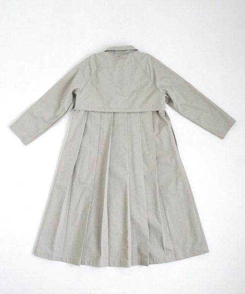 Mochi モチ tuck trench coat [ms24-co-01/chalk] タックトレンチコート